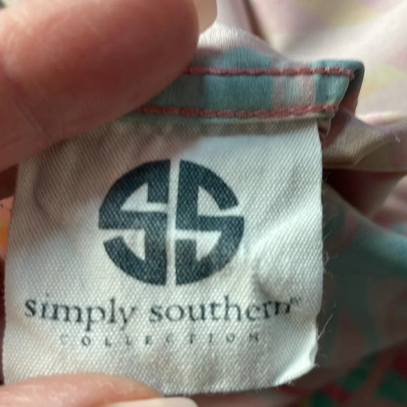 Simply Southern Tropical Mens Button Down Shirt Size XL - Picture 6 of 7